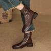 Fashion Ankle Boots Women Square Toe Fashion Dress Heeled Shoes Designer Dress Woman's Winter Boots 2025 Chelsea Botas De Mujer Shoes