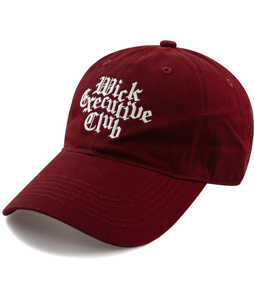 Wig Gothic Executive Club Washed Ball Cap - Burgundy