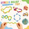5er Set Fidget Spielzeug Drehringe Sensorische Handheld Stressabbau Spielzeug Langlebiges Kunststoffmaterial Mehrteiliges Flexibles Design für Konzentration und Entspannung