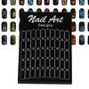 50Pcs Nail Art False Tips Chart Display Board   Nailtips Polish Gel Color Card (White)
