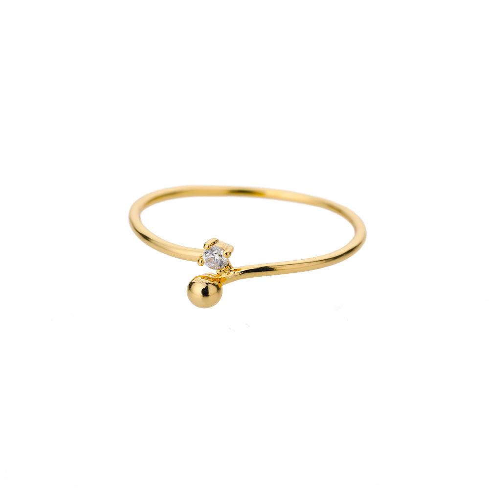 New Geometric Heart Shaped Zircon Open Ring for Women's Niche Design, Finger Ring, Light Luxury Fashion Accessories