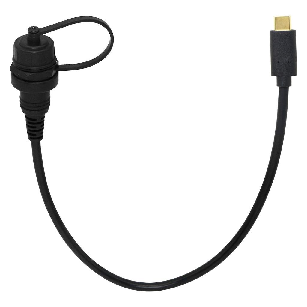USB2.0 3.1 Type C Port Car Dashboards Panel Mount Cable Male to Female Extension for Boats Motorcycle