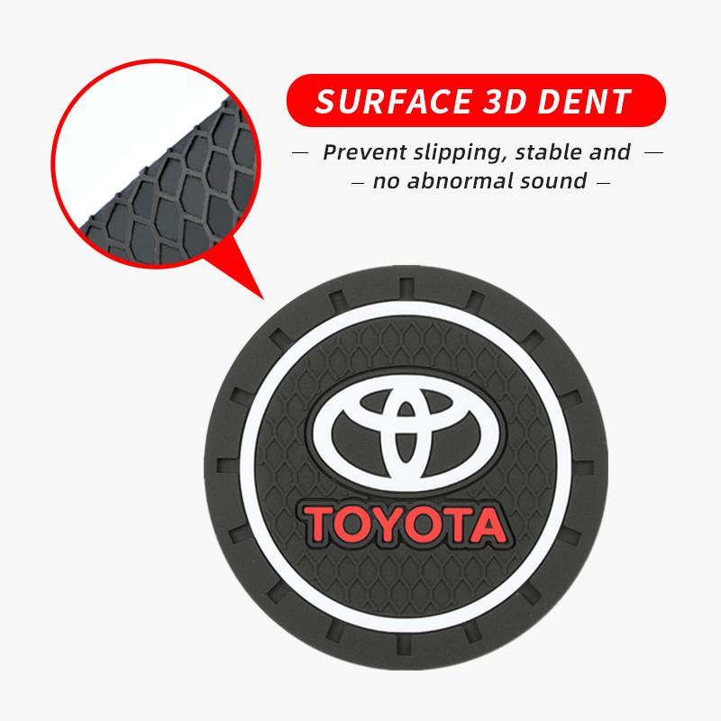 JKBS1 Car Sticker for Toyota Camry Chr Corolla Rav4 Yaris Prius Auto Water Cup Slot Non-Slip Mat Accessories Auto Cover Car Stlyling