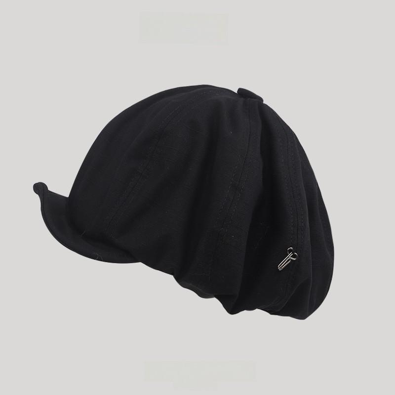 Designer Beret Hat For Women With Sun Protection And Foldable Cotton Summer Style
