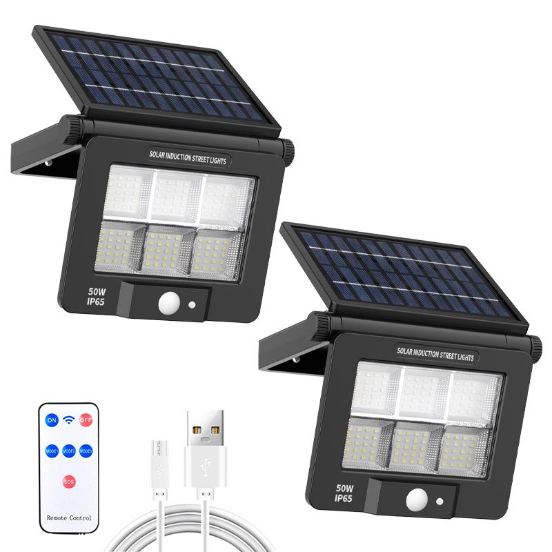 LED Solar Motion Sensor Wall Light 1/2 PCS Outdoor Solar Powered Lights For Yard Garden Fence Garage Waterproof Street Lamp