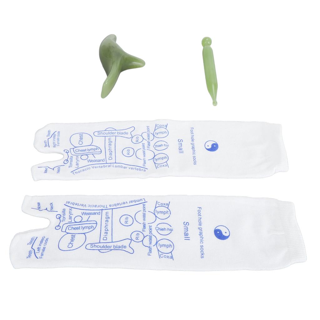 1 Pair Reflexology Socks with Trigger Point Massage Tools Foot Soreness Relief High Elastic Cotton Acupressure Massage Socks
