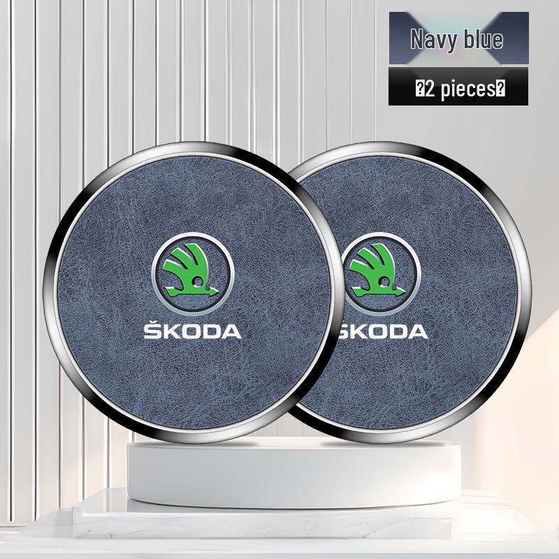 Skoda Kodiaq Cup Holder Coaster for 2017-2024 Models, Alloy