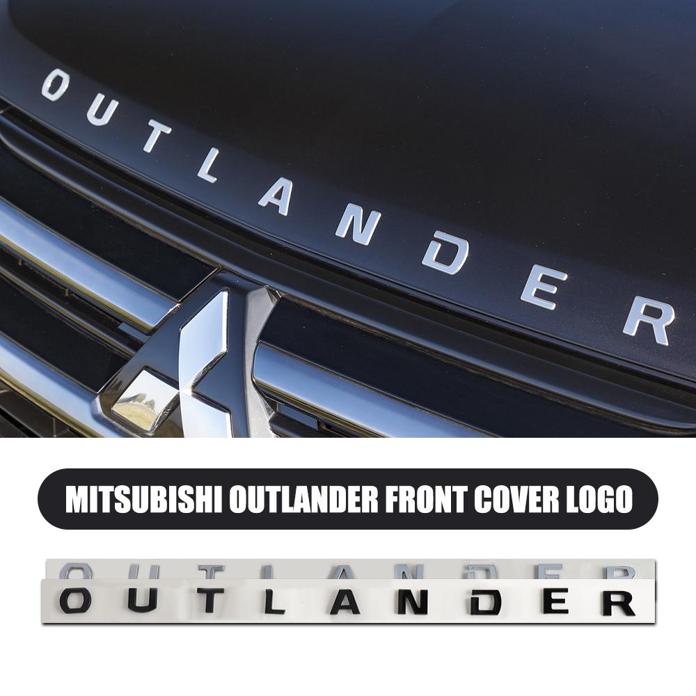 Car 3D ABS Letters Outlander Logo Decals Sticker For Mitsubishi Pajero Outlander XL Montero Lancer Triton Galant ASX Xpander
