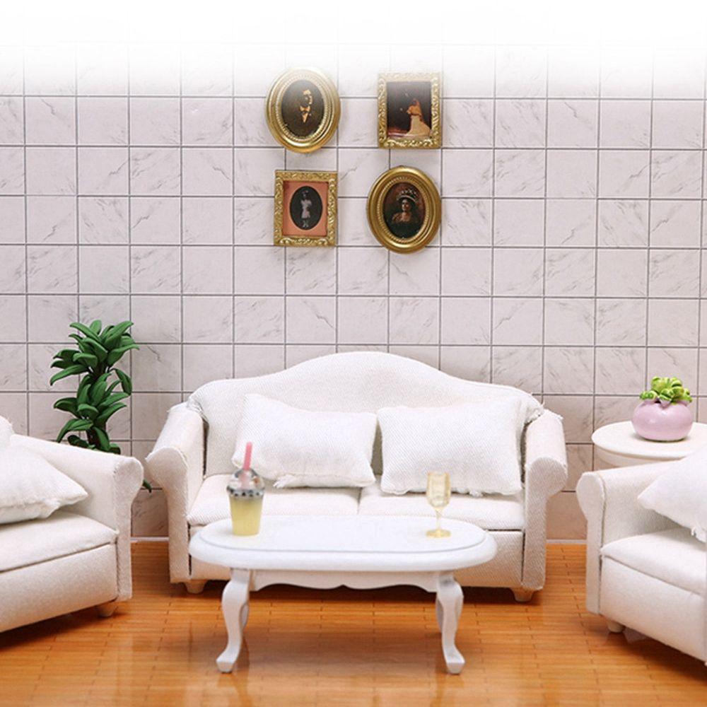 Dekoracja dla dzieci Lalki Miniaturowe Miękka Sofa Domek dla lalek Mini Meble Zabawki Zabawka do zabawy w udawanie