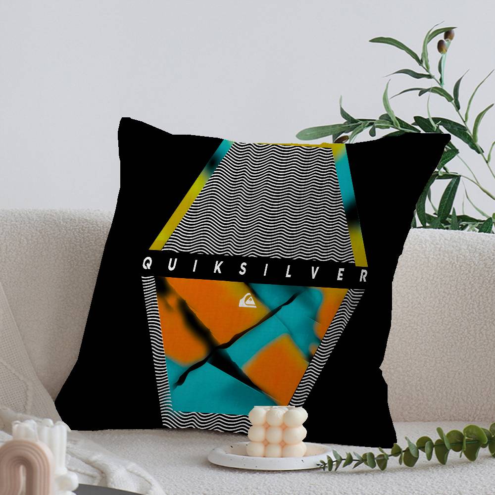 Surfboard Q-Quiksilver Vzor Dekorativní Pokojová Estetika Povlak na polštář Domácí Dekorace Ložnice Rozkládací pohovka Potah na polštář 45x45