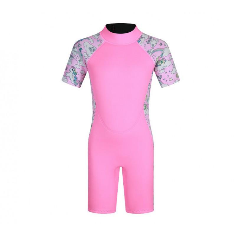 Kids 3mm Neoprene Wetsuit Long Sleeve Thermal Dive Suit Winter Swimming Diving Cold Water Protection