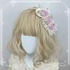 Original Handmade Ribbon Rose Headband Kc Lolita Pearl Headbands Elegant and Simple Versatile Hair Accessories for Women