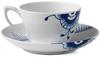 [Officially Imported] Royal Copenhagen Blue Fluted Mega Cup & Saucer, 280ml, White, 1017335, Wedding Gift