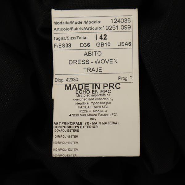 PAOLA FRANI Short sleeve Sleeve frills one piece 38 Black series Women Used