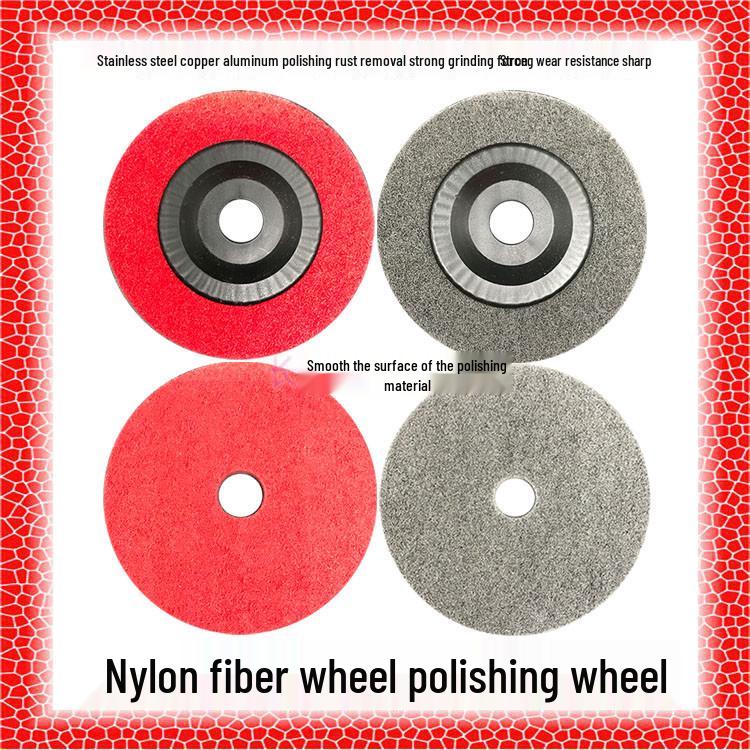 Thickened Non-Woven Nylon Polishing Wheel 100*12*16 for Angle and Hand Grinders