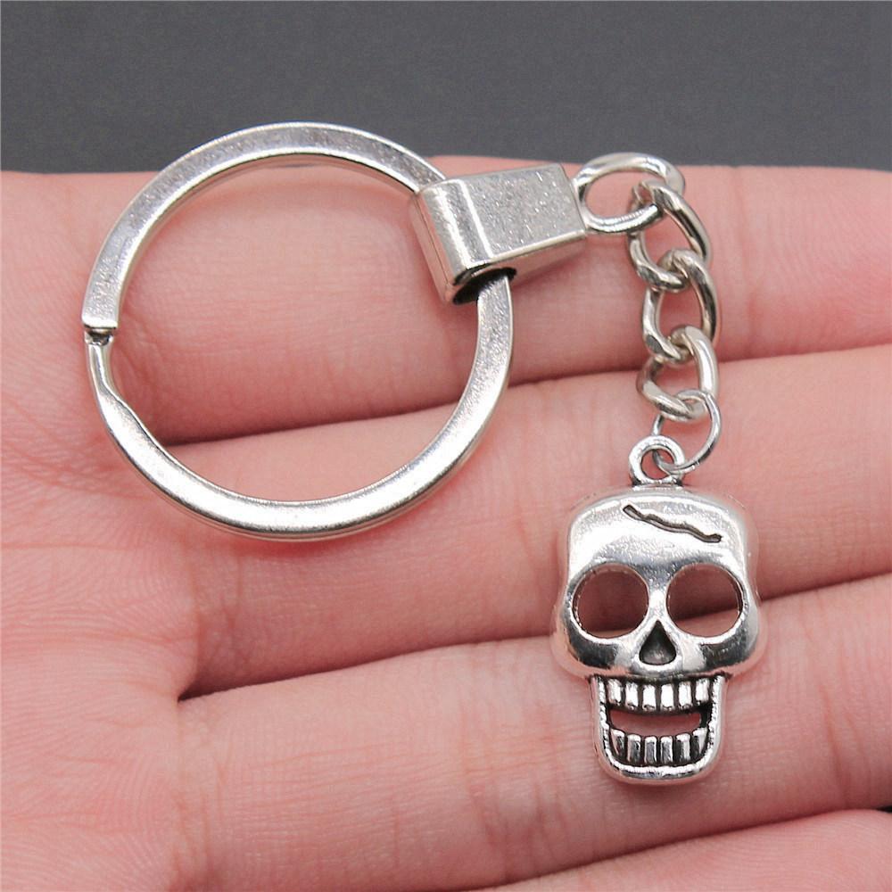 30mm Keychains Bat Cross Skull Vintage Jewelry Supplies QY006