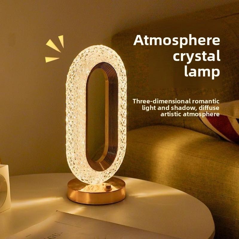 Luxury Noble Bedside Lamp for Bedroom, High-End Headboard Desk Lamp, Creative Living Room Touch Night Light