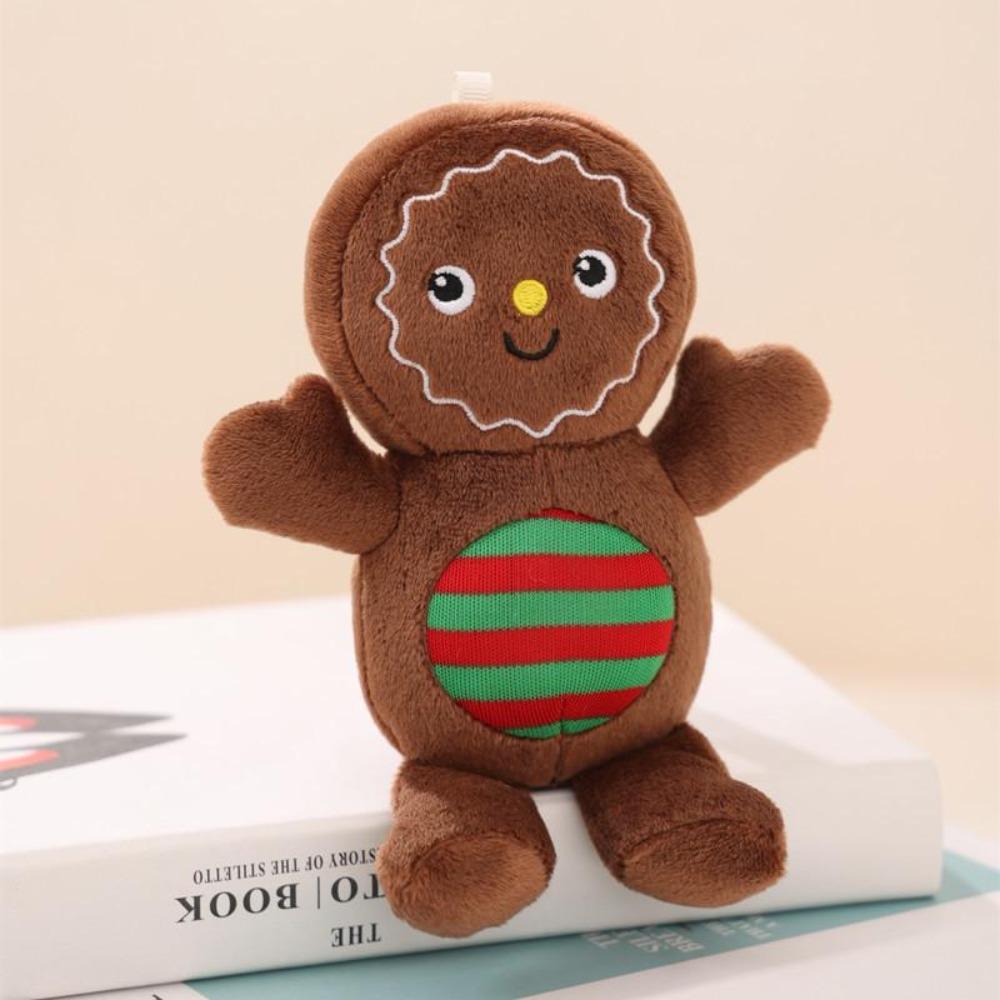 Christmas Gingerbread Man Pillow & Tree Cushion - Holiday Decoration Gift for Boys & Girls