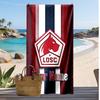 LOSC Lille Personalized Printed Beach Towel Soccer Logo Support Custom Name Text Absorbent Towel For Sport Travel Special Gift