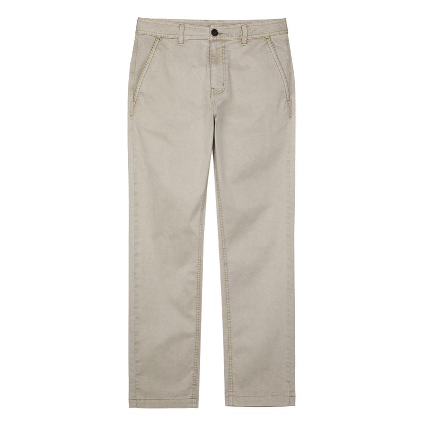 nau Garment-Dyed Cotton Straight Pants Light Beige