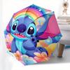 Stitch,Fantasy Themed folding umbrella, the best choice for gift giving, 8 ribs, casual, durable, lightweight and portable travel umbrella,