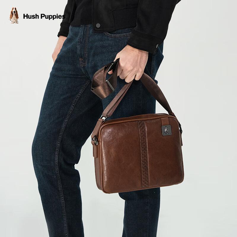 

Мужская кожаная сумка через плечо Hush Puppies для commuters