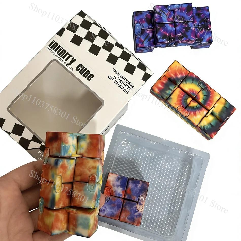 Infinity Cube Flip Adhd Giocattoli Ansia Giocattolo Punta delle dita per Gioco Puzzle Antistress Dito magico Agitarsi Autismo Regali a mano Bambini