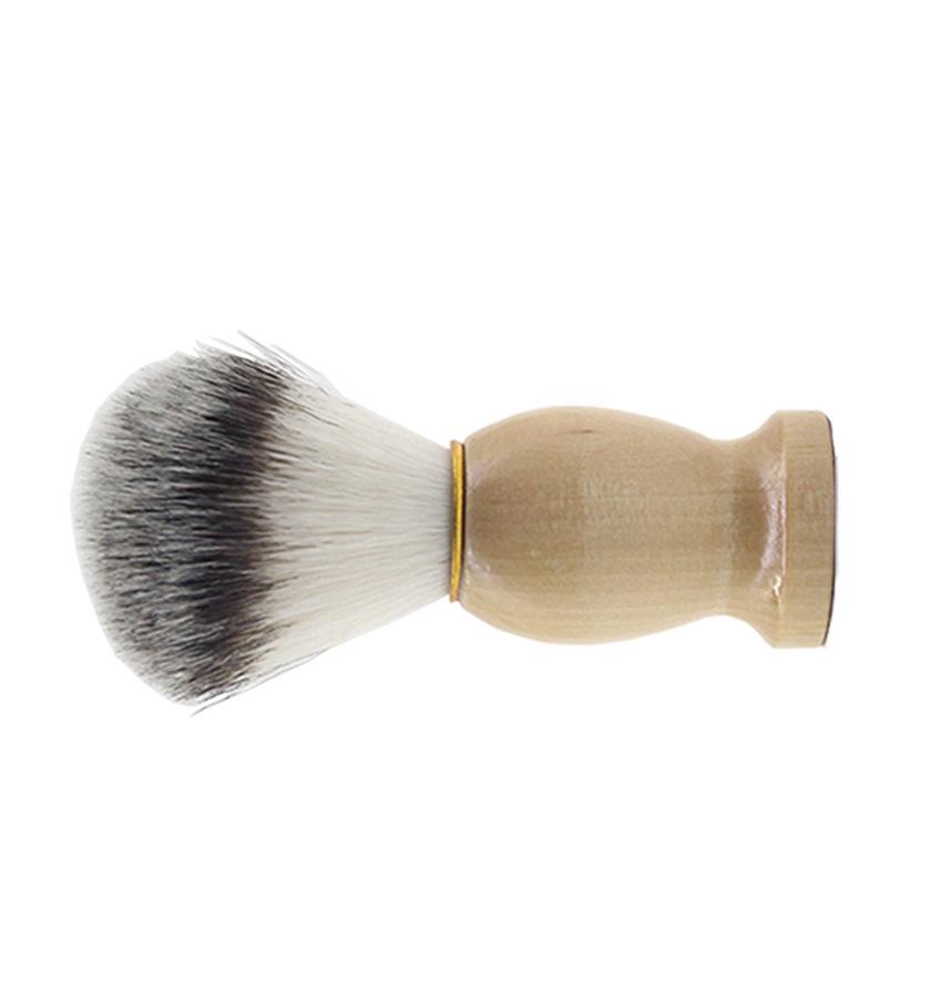 Men's Old-Fashioned Wooden Beard Shaving Brush
