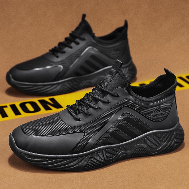 All Match Herren Studenten Outdoor Walking Sport Angebote Lässige Sneaker Atmungsaktiv Rutschfest Schwarz Wandern Laufen Sportschuhe