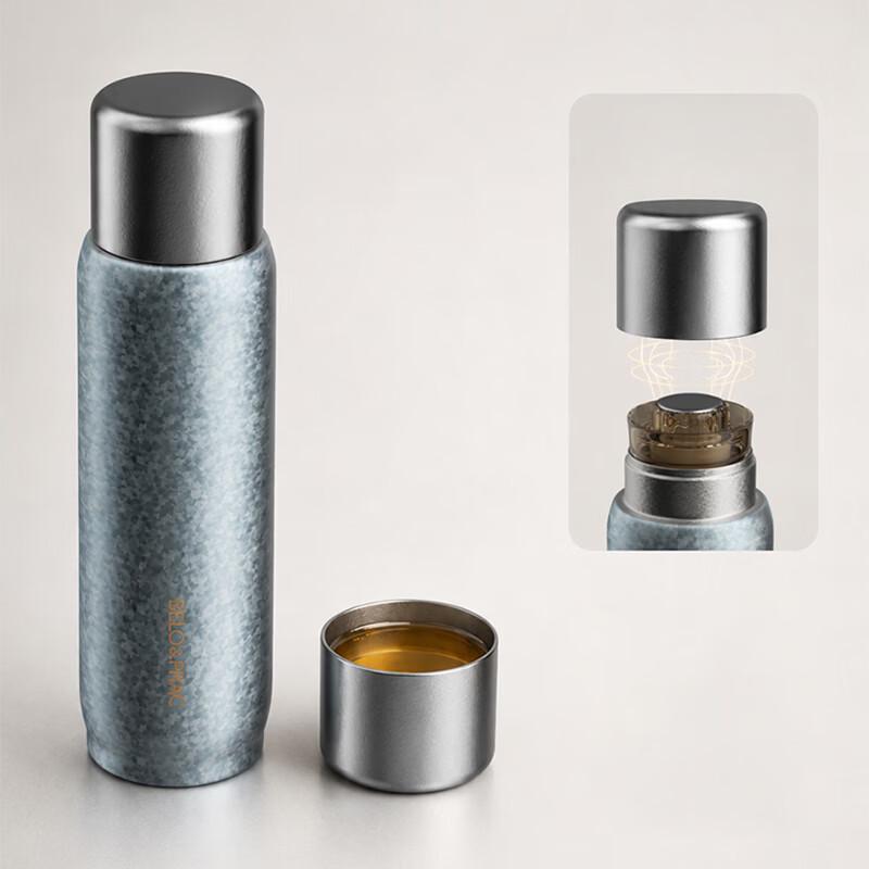 BELO&PRAC BK389 Titanium Vacuum Insulated Mug