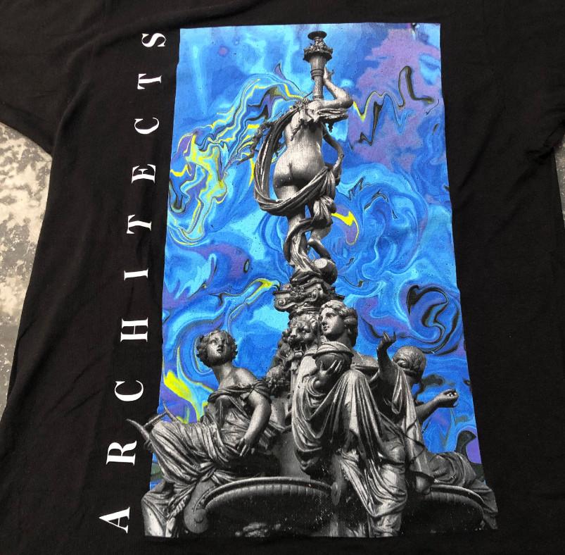 Vtg Architects Band Progressive Metal Band Cotton Full Size Shirt Unisex T-Shirt L
