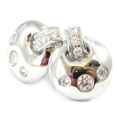[I3181] - Silver 'Goddess' Earrings