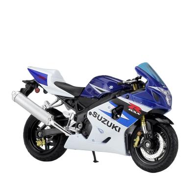 Welly 1/18 Suzuki GSX-R750 Alliage Modèle de Moto à l'Échelle Véhicules Jouets Moulés Sous Pression Collection de Voitures en Métal Véhicules Jouets pour Enfants Cadeau