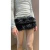 Street Corn-eye Metal Buckle, Furry Patchwork, Niche Belt, Spicy Girl Style, Individual Cinched Waist, Slimming, Versatile Belt
