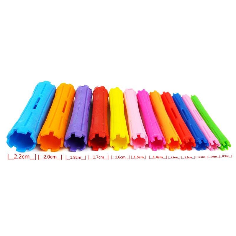 7/8/9/10 Stuks Hittevrije Krultang Geen Hitte Haarrollers Krulspeld Trek Kern Luie Krullen Flexi Staaf Golfvormers Haarstyling Tool