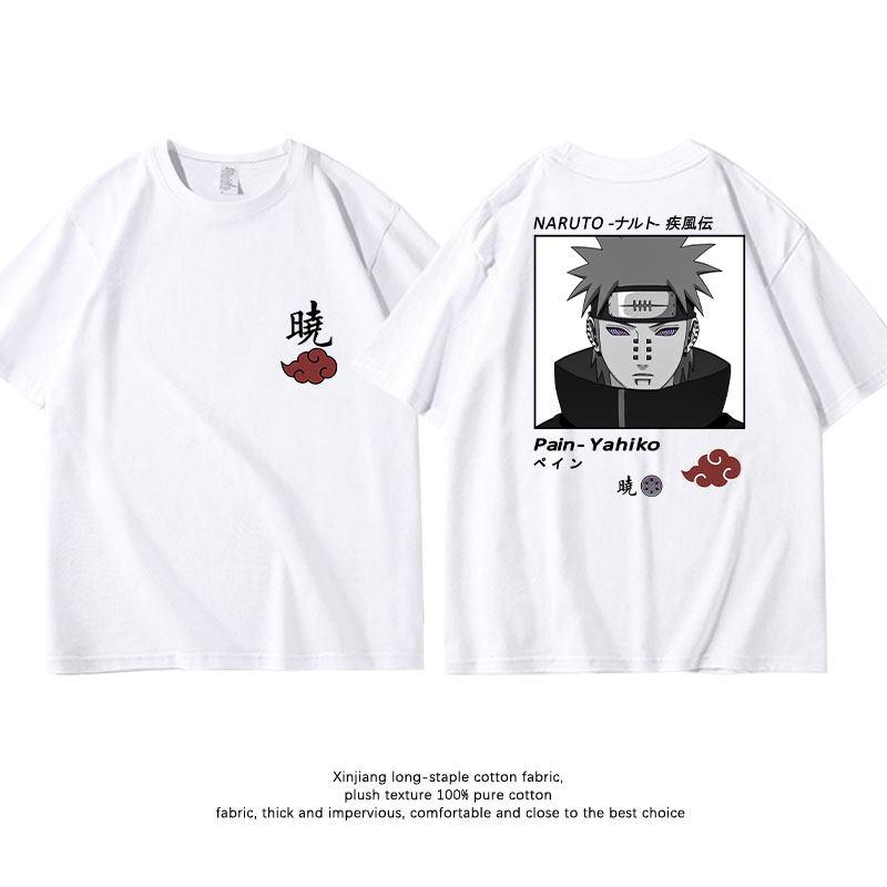 White Childrens Tshirt Naruto Kakashi Naruto Uchiha Itachi Sasuke Pure Cotton Doublesided Printed Parentchild Casual Tshirt