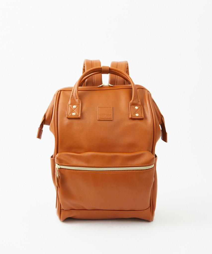Rakuten Women's PU Leather Gold-Mouth Backpack - Travel & School Bag