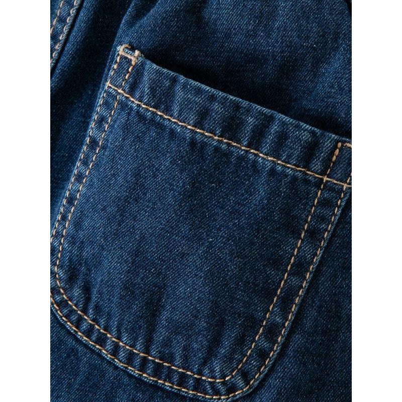 [Same Style As In Shopping Malls] David Bella Children's Pants 2026 Winter Boys' Casual Denim Cotton Pants with Quilted Thickening