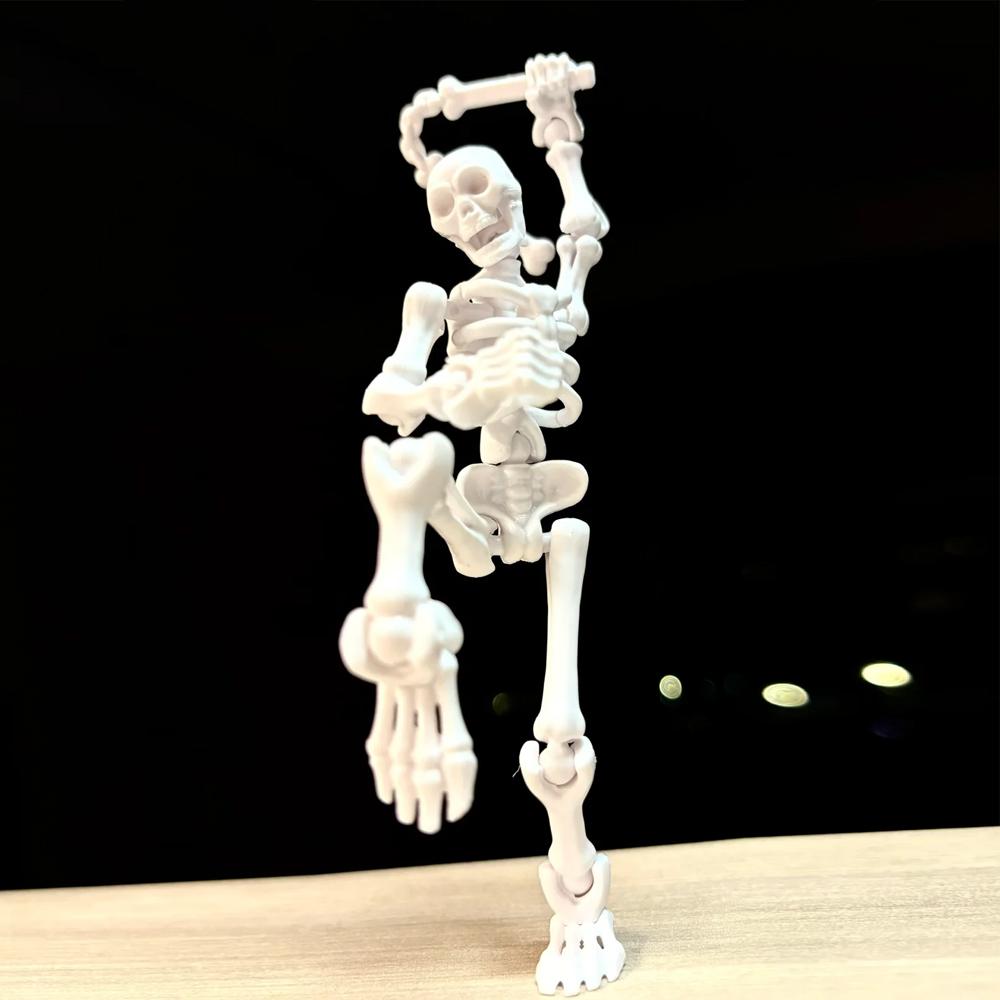 DIY Movable Skeleton Doll Multi-Joint Assembly Toy Funny Prank Figure Kids' Hands-On Model Easy To Build Collectible Gift