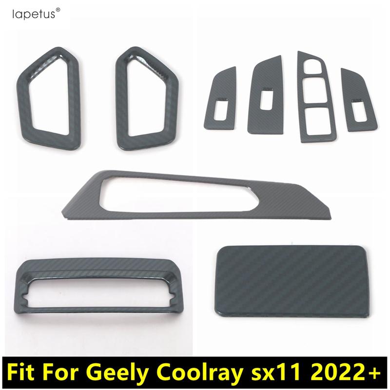 Dashboard Air / Rear Box AC Vent / Glove Box / Window Lift / Hand Brake Cover Trim Accessories For Geely Coolray sx11