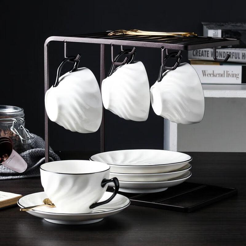TXRMDX European Luxury Ceramic Coffee & Tea Cup Set