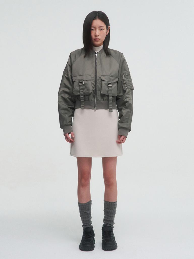 Tuomio Belted Pocket Bomber [Khaki]
