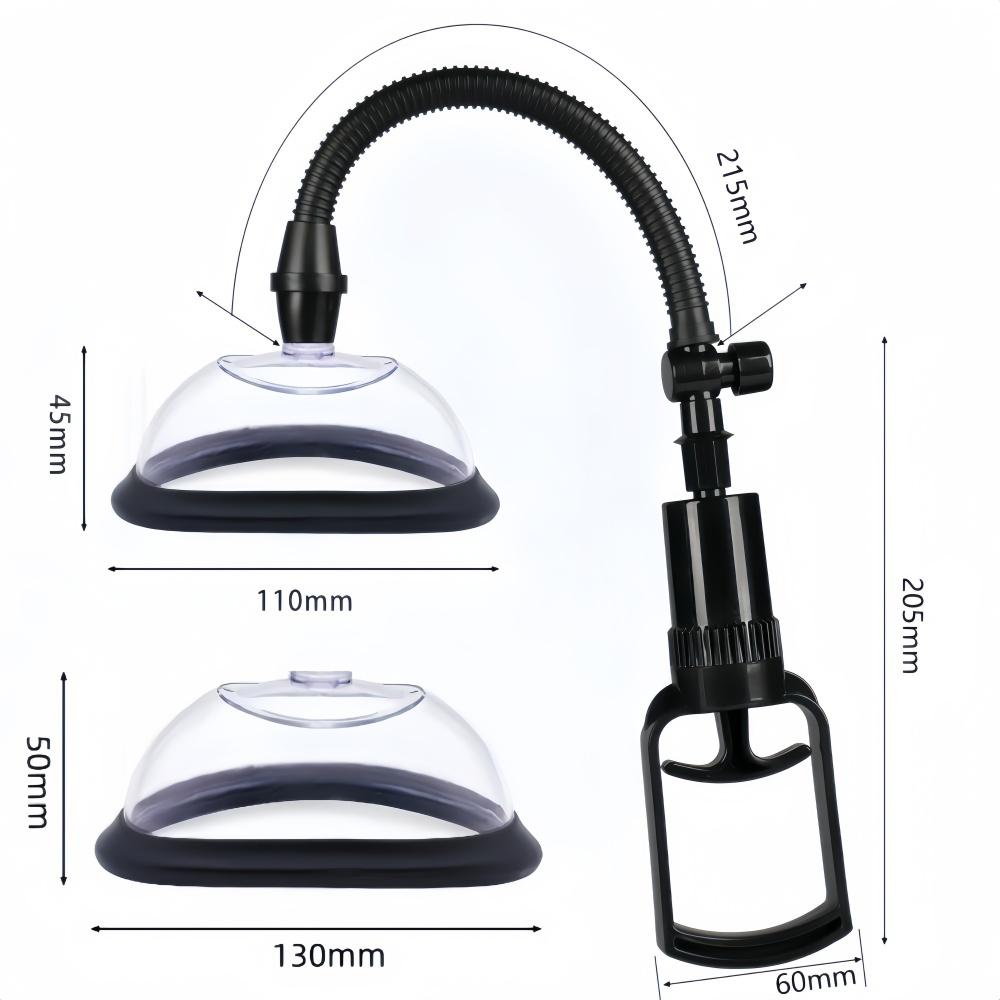 Manuální vaginální pumpa Klitorisová přísavka Masážní přístroj na ženská prsa Stimulátor bradavek Vakuová pumpa na zvětšení Ženský masturbátor