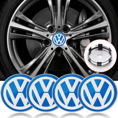 4Pcs 56mm Aluminum Emblem Car Wheel Center Hub Caps For Volkswagen AQ43 CC Polo Golf 4 5 6 7 MK4 MK5 MK6 MK7 Passat B6 B8 T5 Tiguan Lctu0