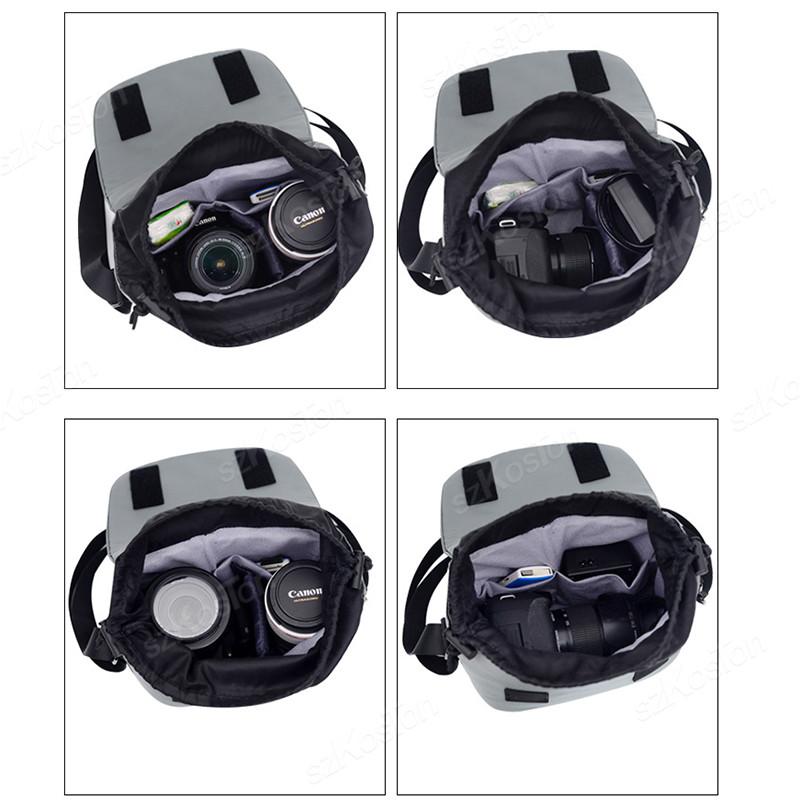 Geantă universală, geantă pentru fotografie, pentru cameră DSLR, organizator de călătorie în aer liber, rezistent la apă, pentru Canon/Nikon/Sony/Fuji