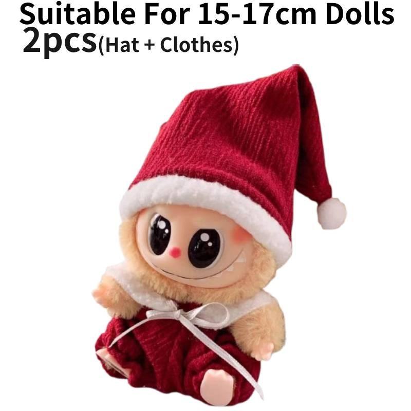 Plush Christmas Clothes Suspender Trousers Clothing Ornament No Dolls