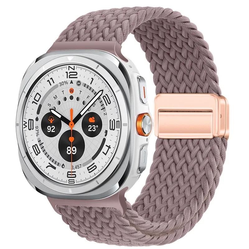 Magnetic Strap For Samsung Galaxy Watch Ultra 47mm Correa Nylon Loop Bracelet For Samsung Galaxy Watch Ultra Band Accessories
