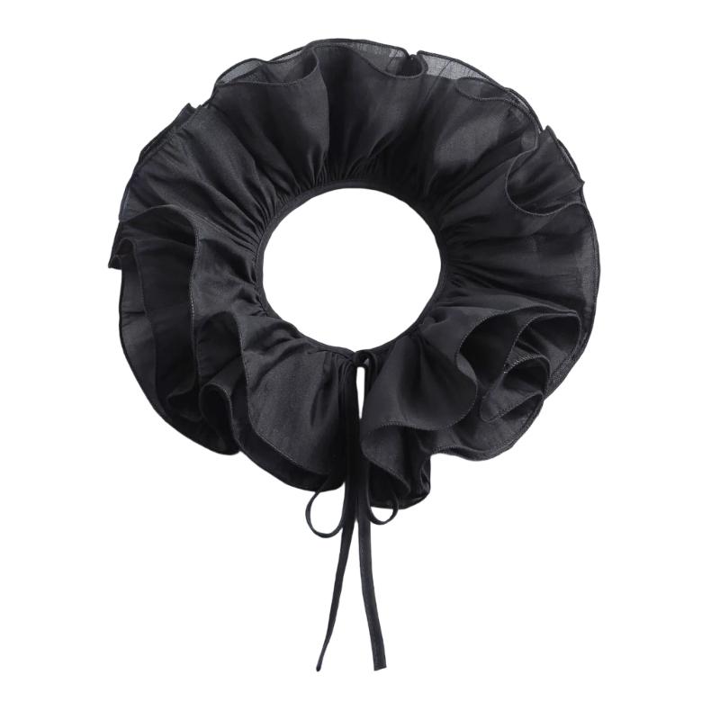 Themed Party Neck Ruff For Jester Costume Breathable Mesh Collar Neckpiece Halloween Transformation Accessory