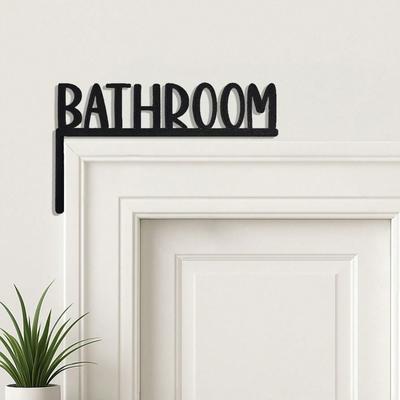 Vintage Metal Toilet Wall Art Sign, Retro Bathroom Decor, Funny Home Gift for Halloween Christmas Farmhouse