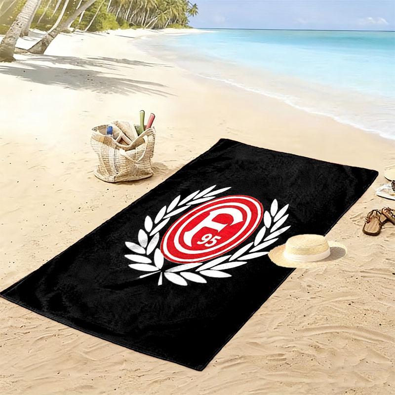 Πετσέτα Παραλίας Fortuna Düsseldorf Print, Μεγάλη Μαλακή Πετσέτα Γρήγορου Στεγνώματος για Παραλία Κάμπινγκ Κολύμπι